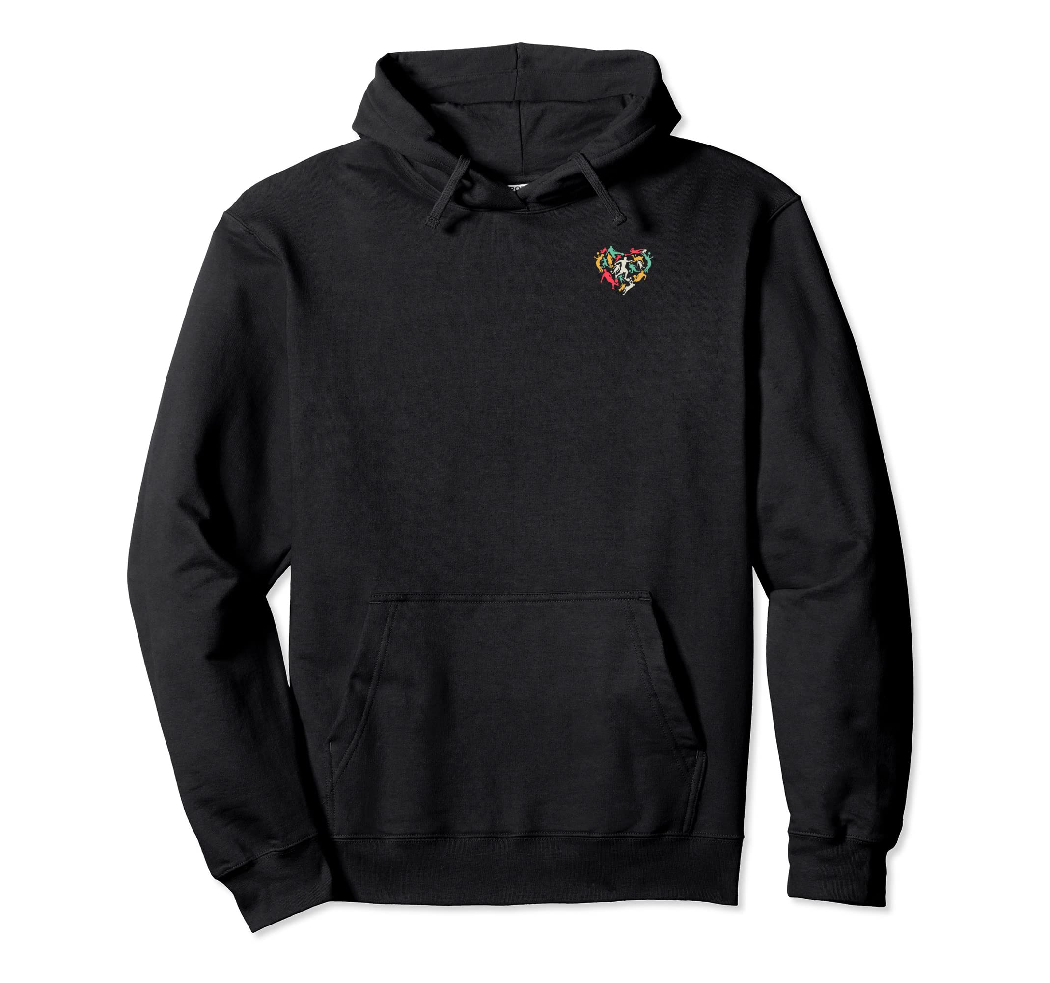 Soccer Player Heart Soccer Heart Hoodie - Casual Everyday Wear Men Women
