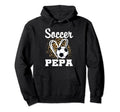 Soccer Pepa Leopard Heart Matching Hoodie - Fun Novelty Design for Adults