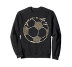 Soccer Game Day Leopard Cheetah Sweatshirt - Unique Graphic Men Women