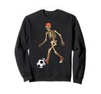Funny Skeleton Soccer Balls Sweatshirt - Aesthetic Graphic Men Women