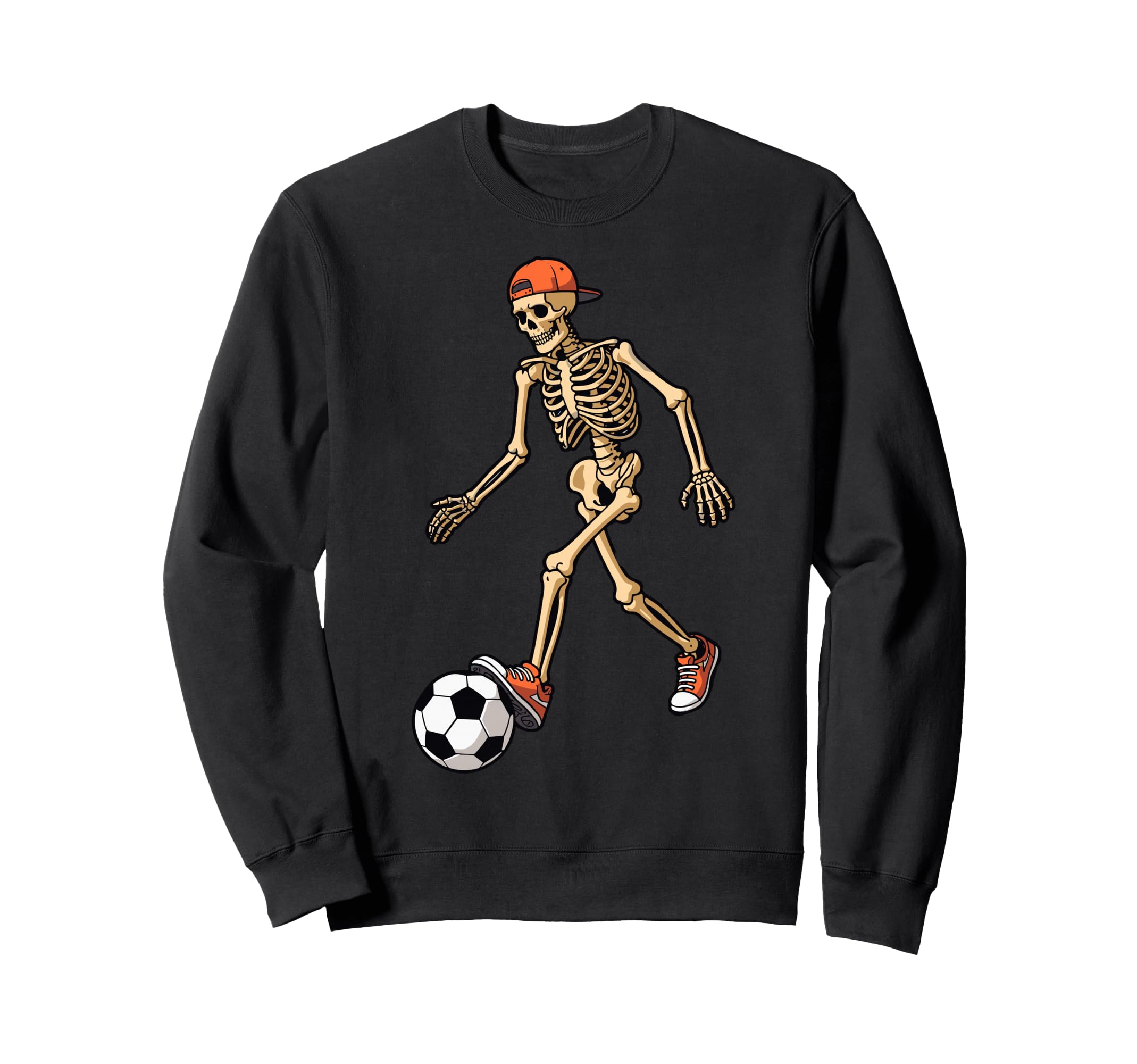 Funny Skeleton Soccer Balls Sweatshirt - Aesthetic Graphic Men Women