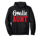 Ice Hockey Goalie Aunt Ice Hockey Hoodie - Trendy Graphic for Adults