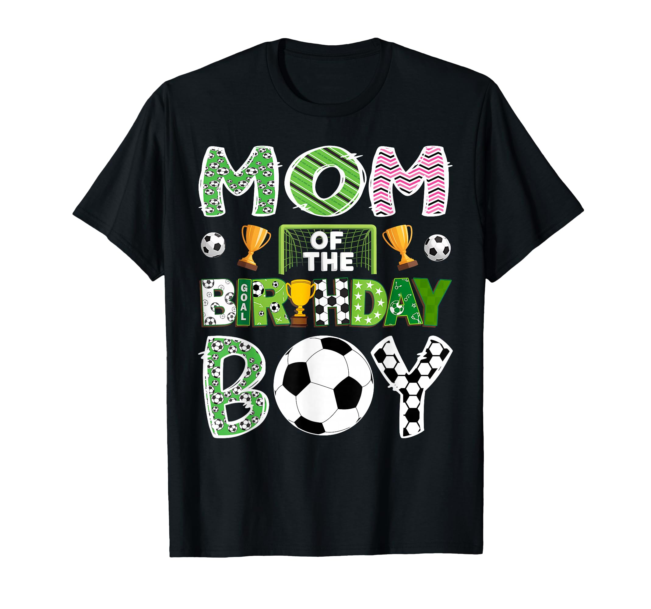 Mom Birthday Soccer Player Game Day T-Shirt - Trendy Graphic for Adults