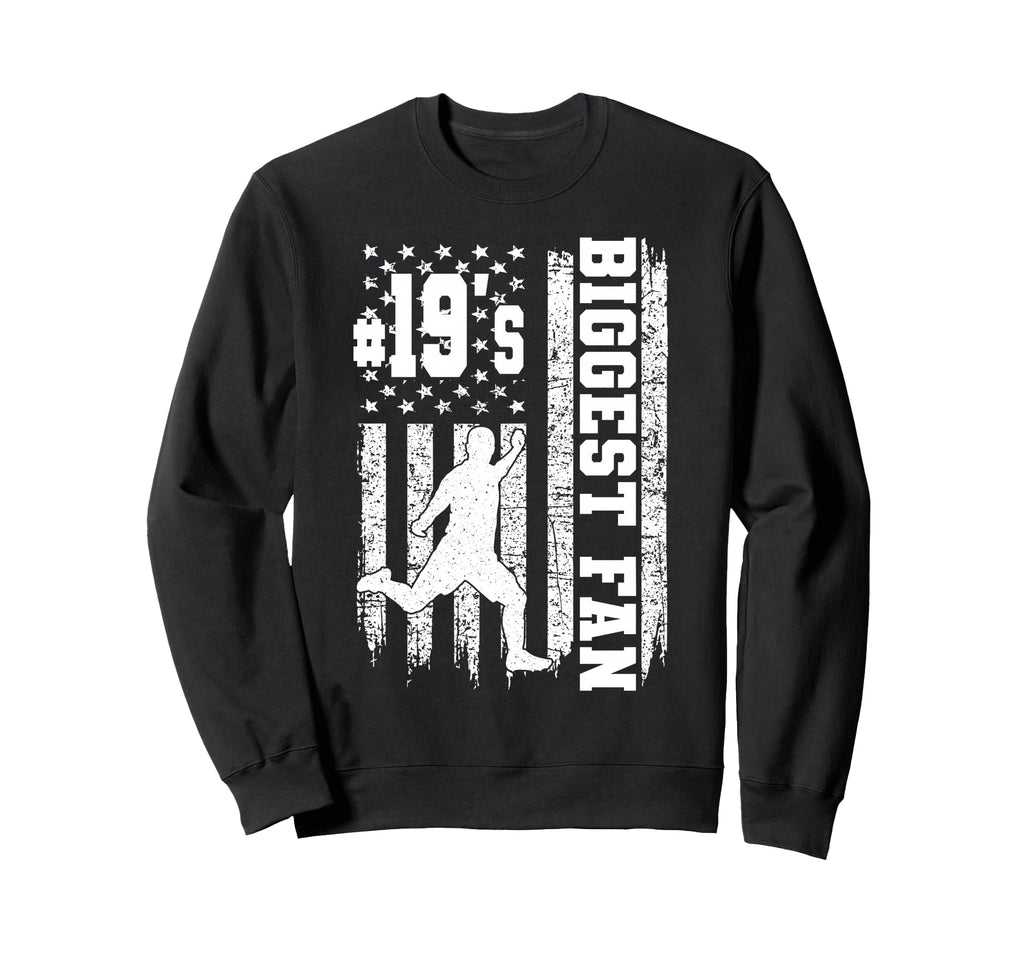 Soccer Biggest Fan Number 19 Proud Sweatshirt - Novelty Apparel Men Women