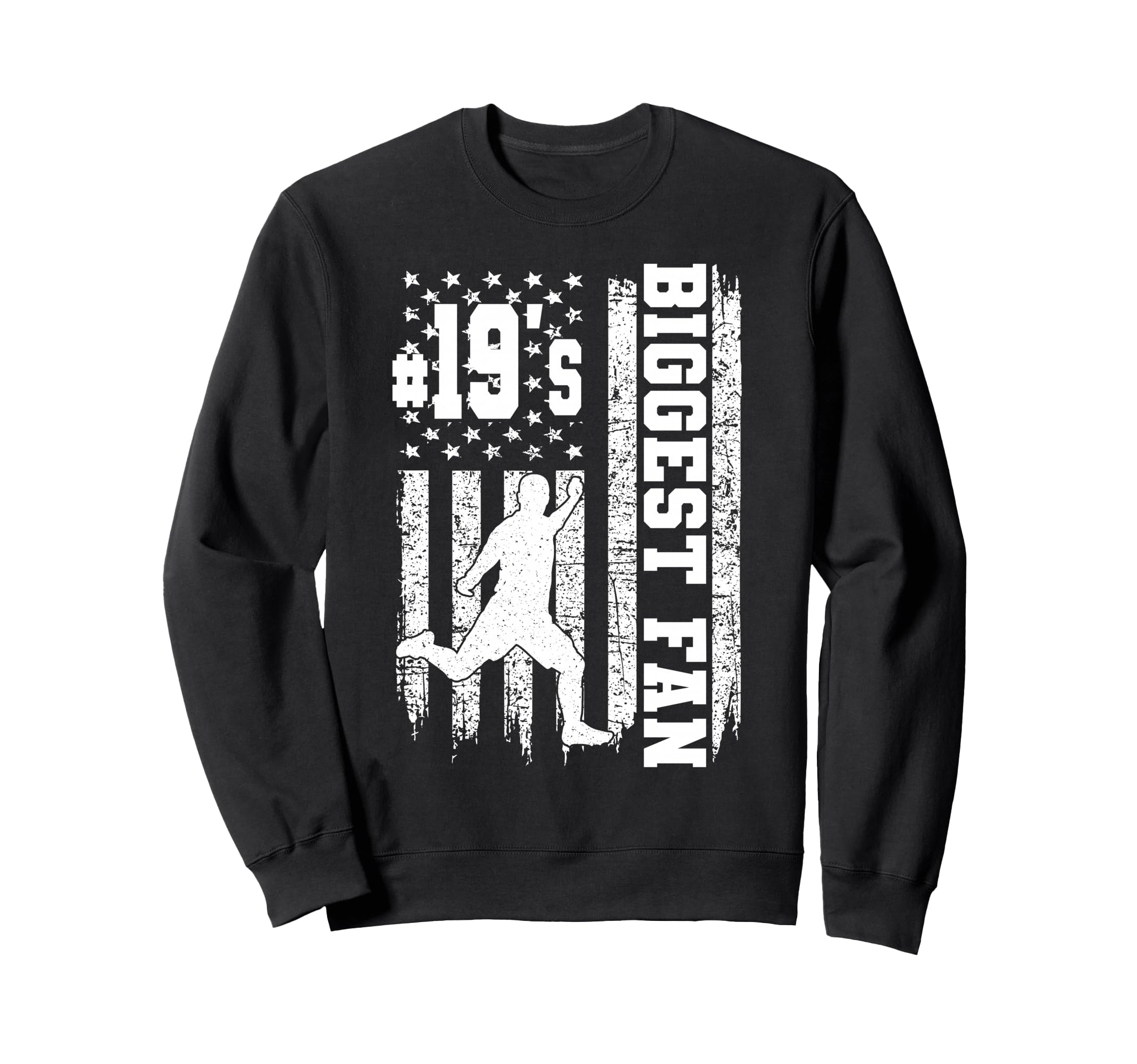 Soccer Biggest Fan Number 19 Proud Sweatshirt - Novelty Apparel Men Women