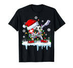Funny Santa Soccer Dabbing T-Shirt - Novelty Apparel for Adults