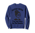 Soccer Sister Im Just Here Snacks Sweatshirt - Trendy Graphic for Adults