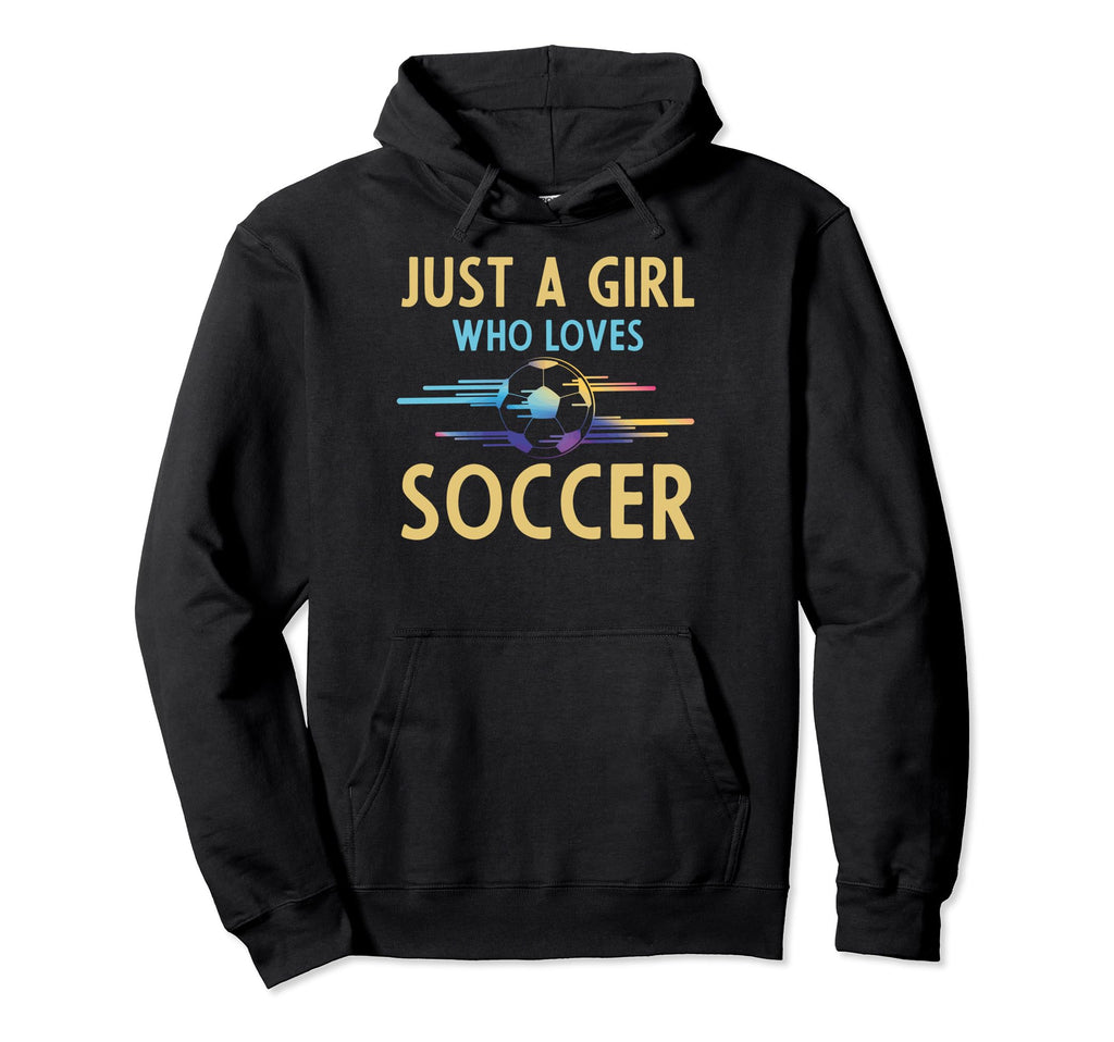Soccer Fans Just Who Loves Soccer Hoodie - Fun Novelty Design for Adults