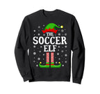 Soccer Elf Funny Family Matching Sweatshirt - Graphic Print Men Women