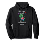 Dinosaur Soccer Dinosaur Soccer Hoodie - Fun Novelty Design for Adults