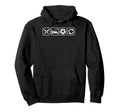 Eat Sleep Soccer Repet Goalie Player Hoodie - Unique Graphic for Adults