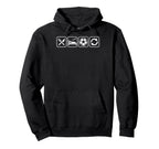 Eat Sleep Soccer Repet Goalie Player Hoodie - Unique Graphic for Adults
