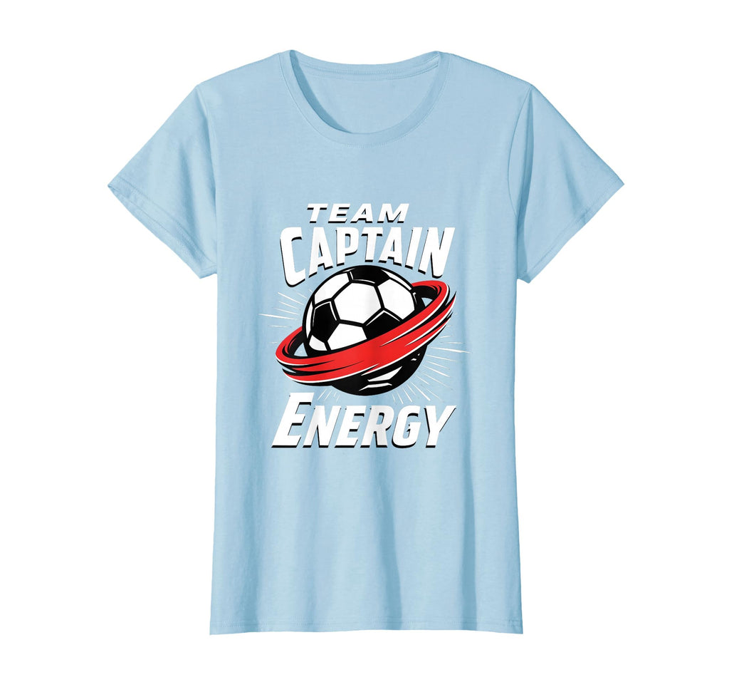 Team Captain Energy Soccer T-Shirt - Novelty Apparel for Adults