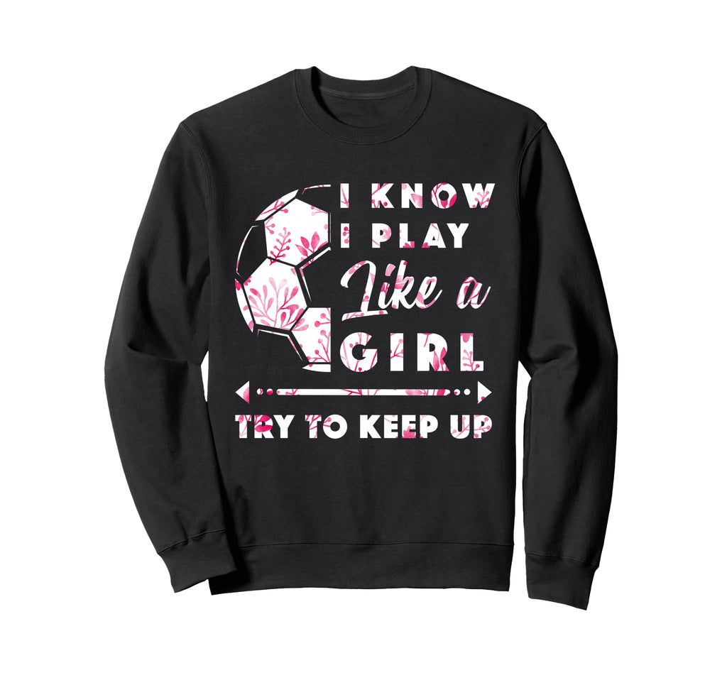 Soccer And Football Flowers Sweatshirt - Fun Novelty Design Men Women