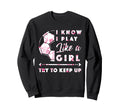 Soccer And Football Flowers Sweatshirt - Fun Novelty Design Men Women