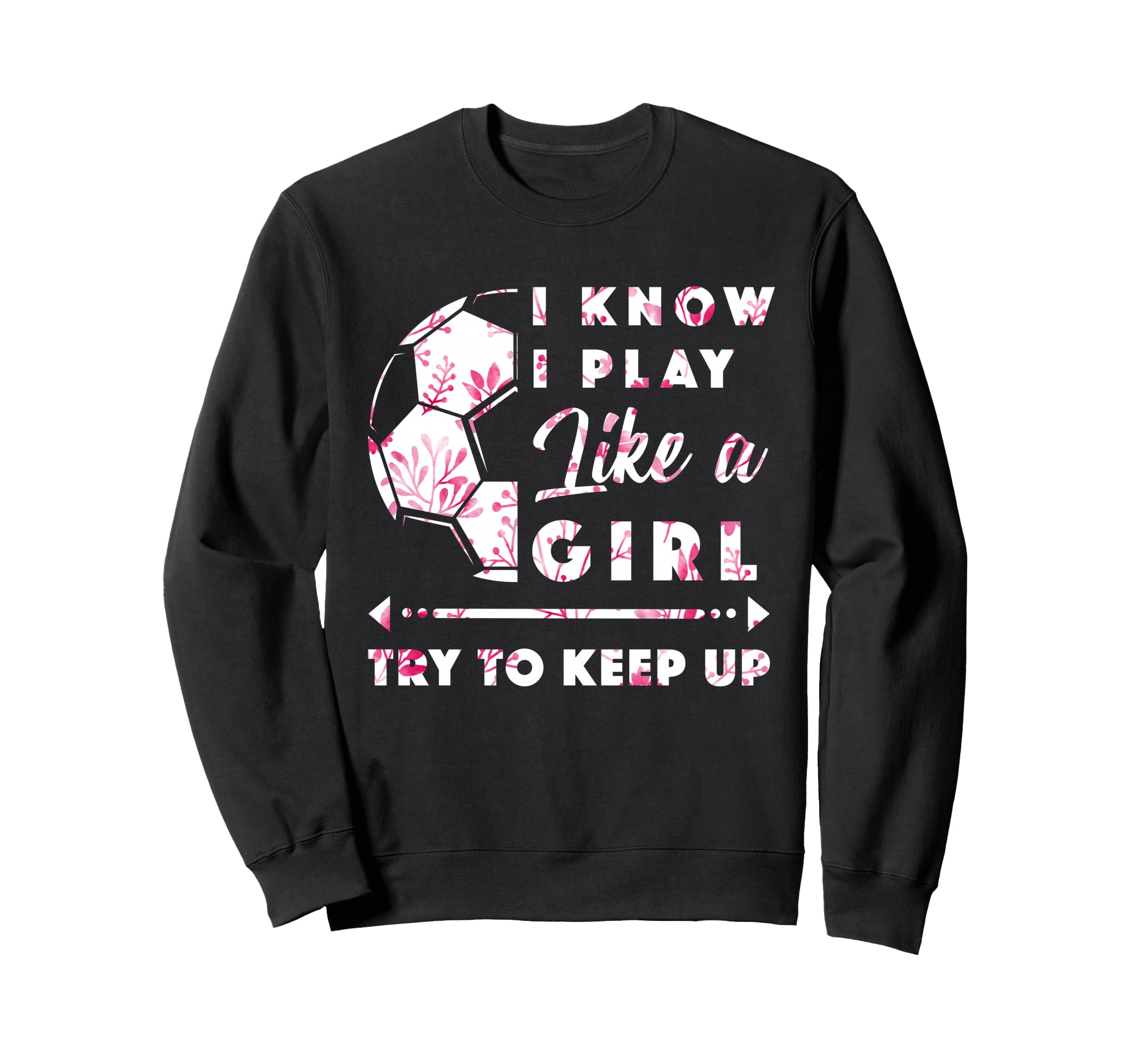 Soccer And Football Flowers Sweatshirt - Fun Novelty Design Men Women
