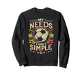 Soccer Player Soccer Training Sweatshirt - Minimalist Print for Adults