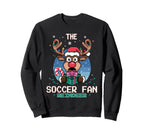 Soccer Fan Reindeer Matching Sweatshirt - Aesthetic Graphic for Adults