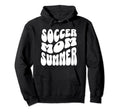 Soccer Mom Summer Groovy Mothers Day Hoodie - Trendy Graphic Unisex