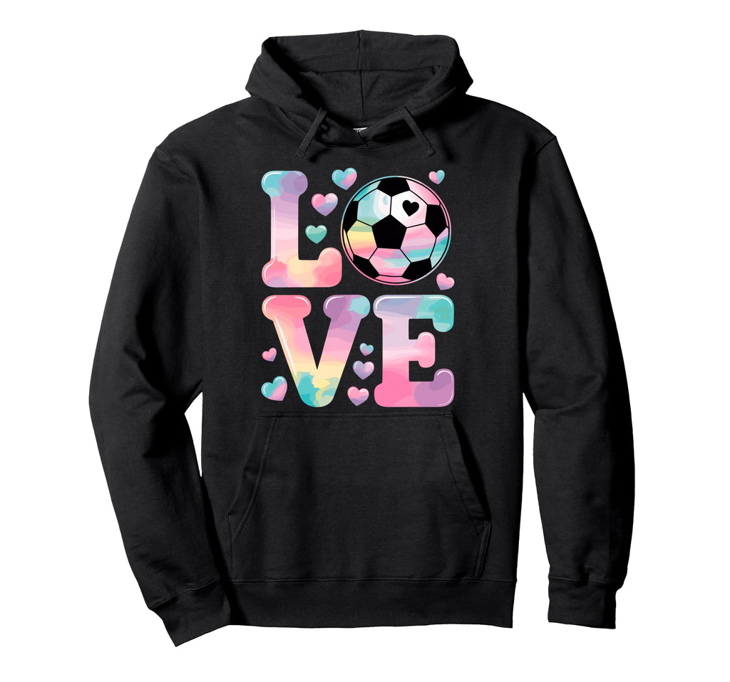 I Love Soccer Goalie Player Fan Game Hoodie - Minimalist Print Men Women