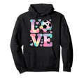 I Love Soccer Goalie Player Fan Game Hoodie - Minimalist Print Men Women