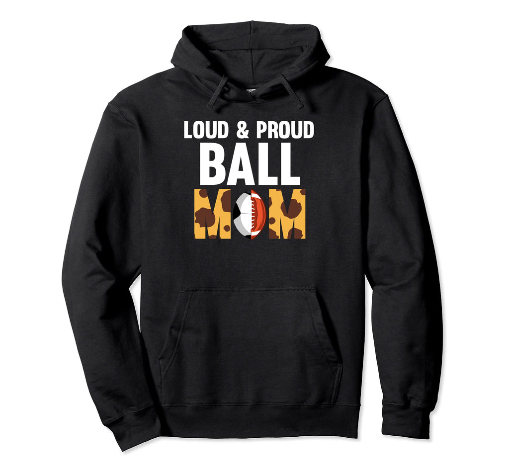 Loud Proud Ball Mom Ball Mom Hoodie - Minimalist Print Unisex