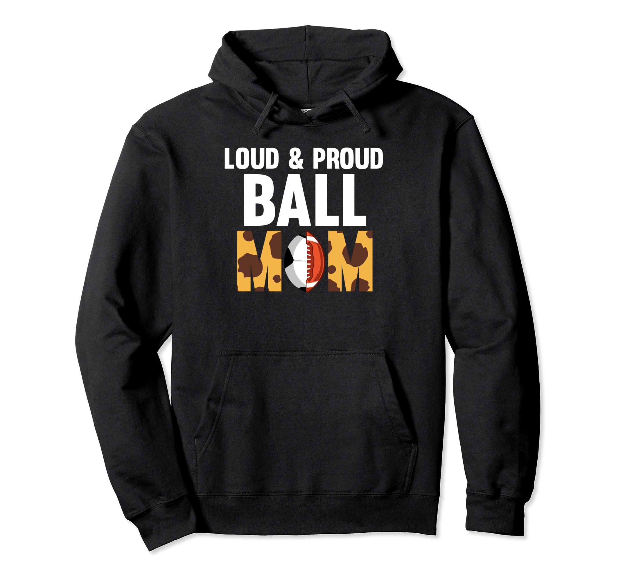 Loud Proud Ball Mom Ball Mom Hoodie - Minimalist Print Unisex