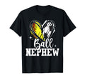 Ball Nephew Heart Softball T-Shirt - Casual Everyday Wear for Adults