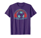 Soccer Ball 80S Soccer Player T-Shirt - Minimalist Print Unisex