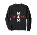 Mom 3 Soccer Mothers Day Sweatshirt - Graphic Print for Adults