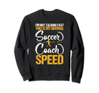 Soccer Coaching Training Trainer Sweatshirt - Graphic Print for Adults