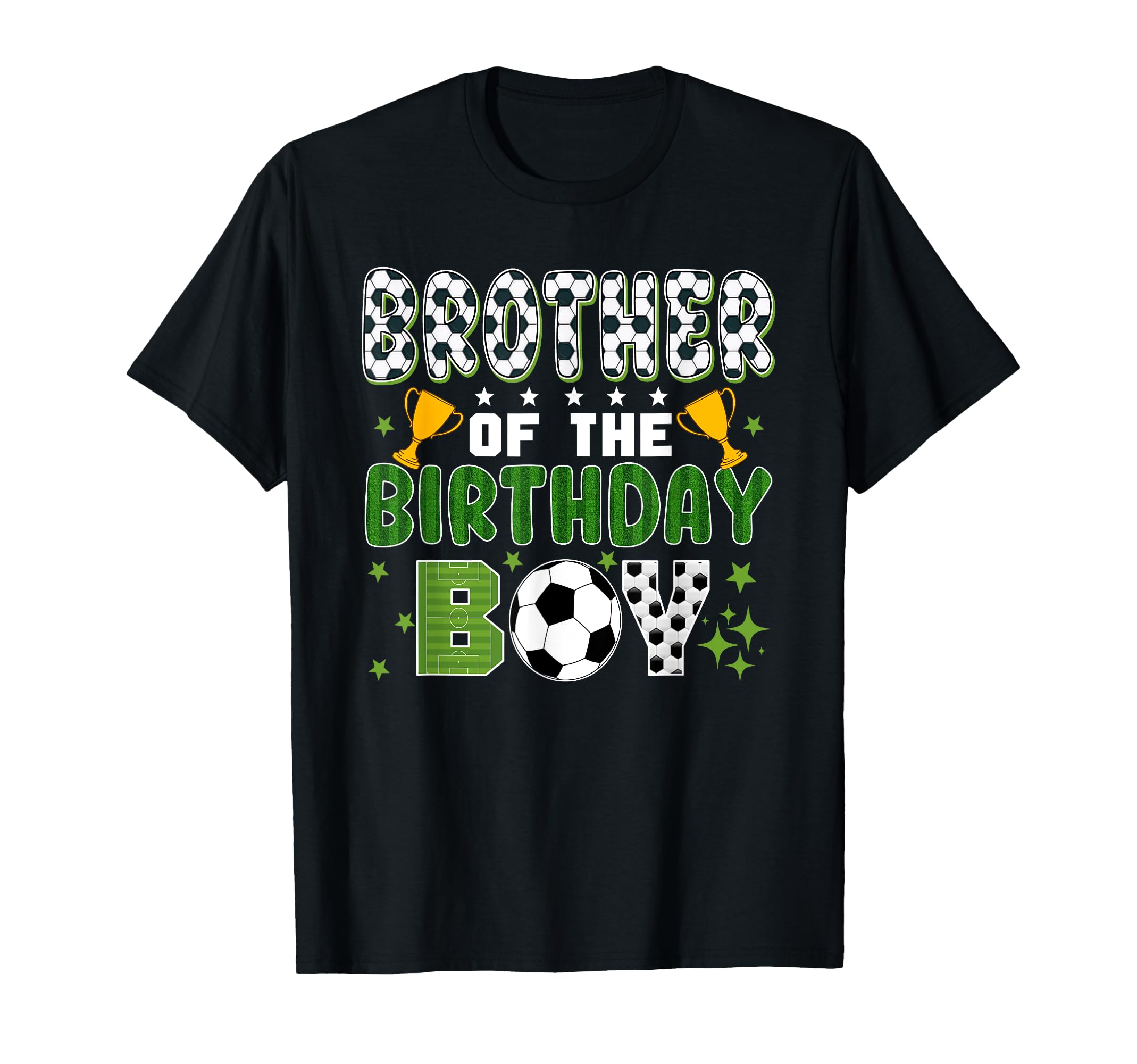 Brother Birthday Soccer Group Family T-Shirt - Custom Art Print Men Women