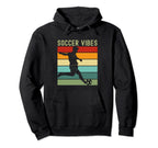 Soccer Vibes Soccer Player Stripes Hoodie - Trendy Graphic for Adults