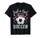 Just Who Loves Soccer Sports Player T-Shirt - Custom Art Print for Adults