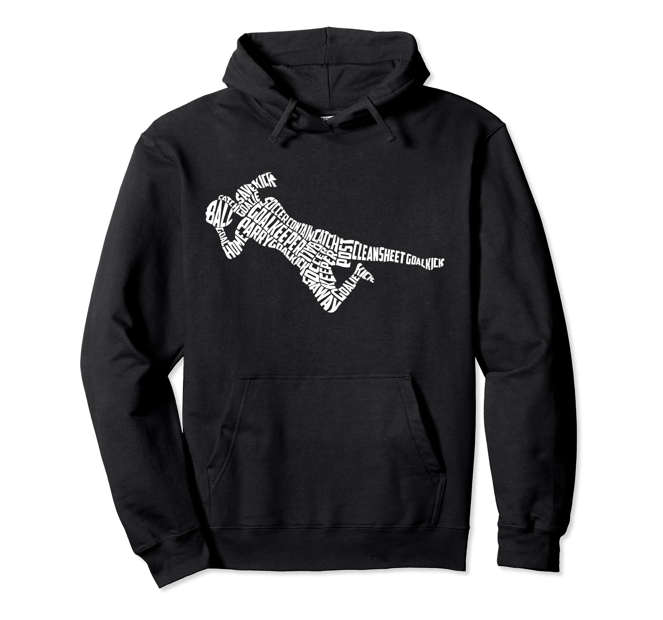 Soccer Goalkeeper Typography Goalkeeping Hoodie - Unique Graphic Unisex