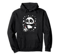 Soccer Player Panda Kicking Soccer Ball Hoodie - Unique Graphic for Adults