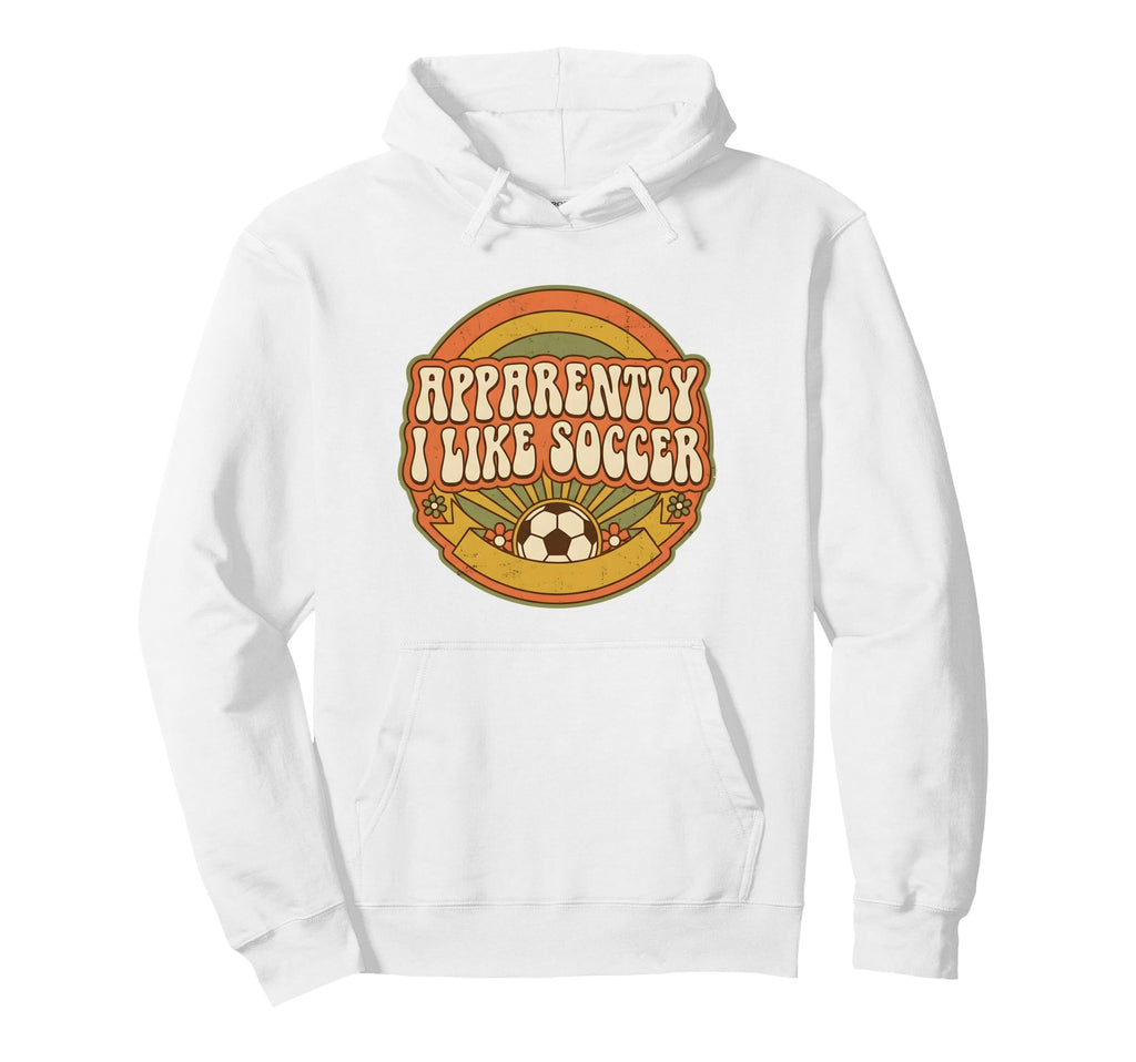 Apparently I Like Soccer Game Day Hoodie - Graphic Print for Adults