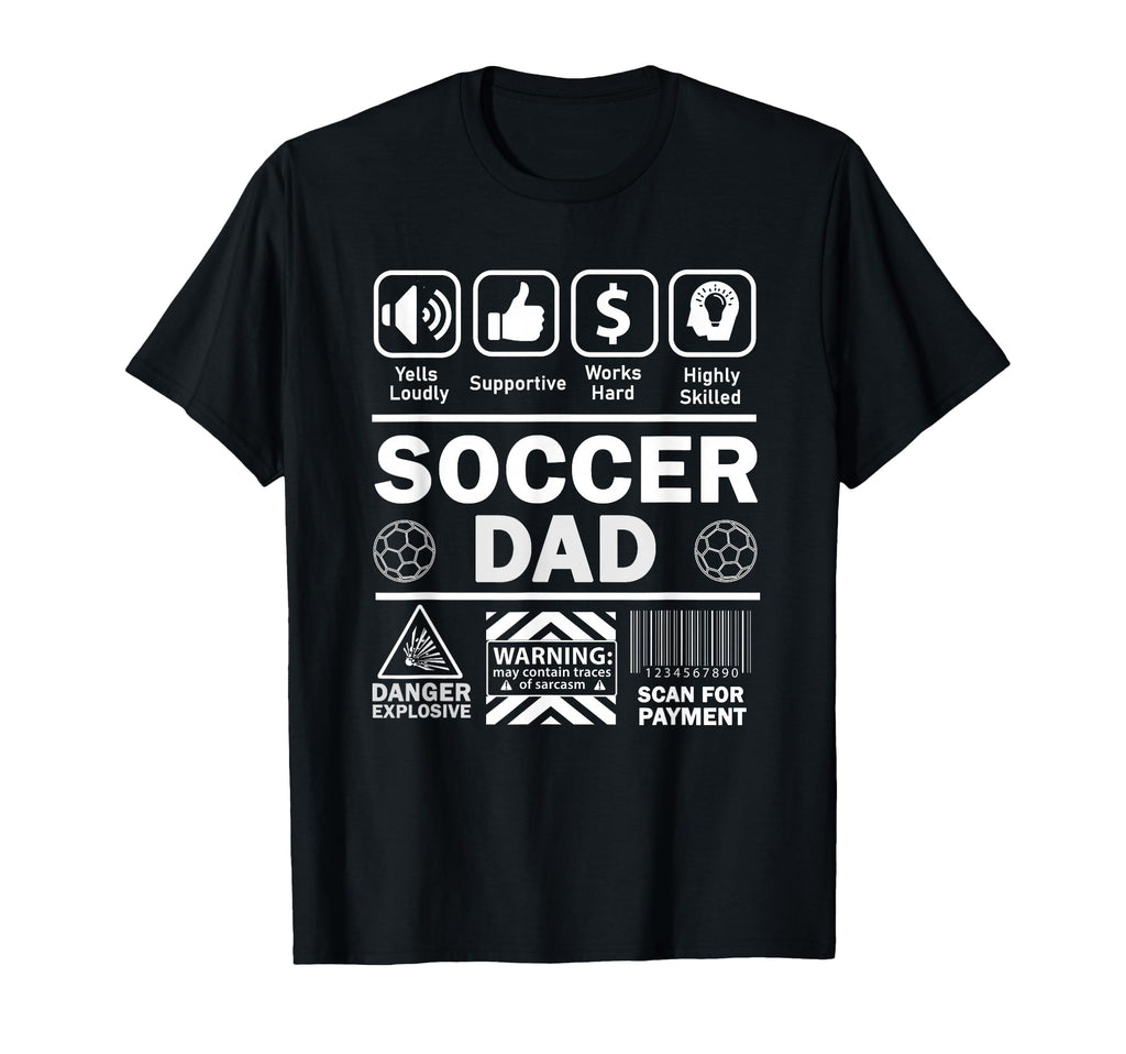 Soccer Dad Funny Contents Sports T-Shirt - Minimalist Print for Adults