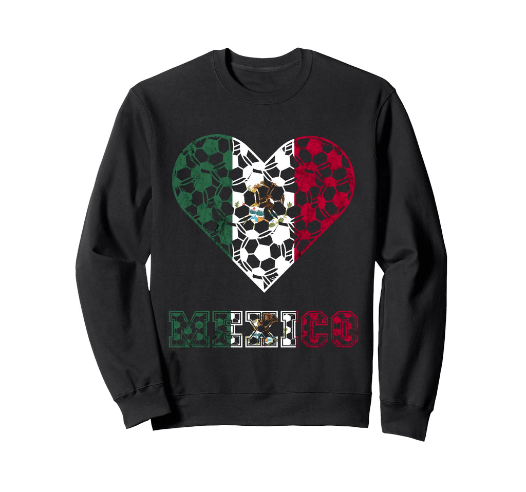 Mexico Heart Mexican Soccer Team Sweatshirt - Minimalist Print Men Women