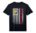 Mens American Flag Dad Ballers Soccer T-Shirt - Novelty Apparel Men Women