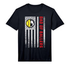 Mens American Flag Dad Ballers Soccer T-Shirt - Novelty Apparel Men Women