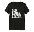 God Family Soccer Tri Blend T-Shirt - Streetwear Style Men Women
