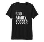 God Family Soccer Tri Blend T-Shirt - Streetwear Style Men Women
