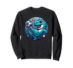 Soccer Playing T Rex Dinosaur Sweatshirt - Trendy Graphic for Adults