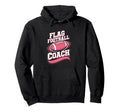 Flag Football Coach Hoodie - Minimalist Print for Adults
