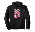 Flag Football Coach Hoodie - Minimalist Print for Adults