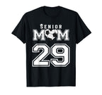 Proud Senior Soccer Mom Custom Jersey T-Shirt - Minimalist Print Men Women