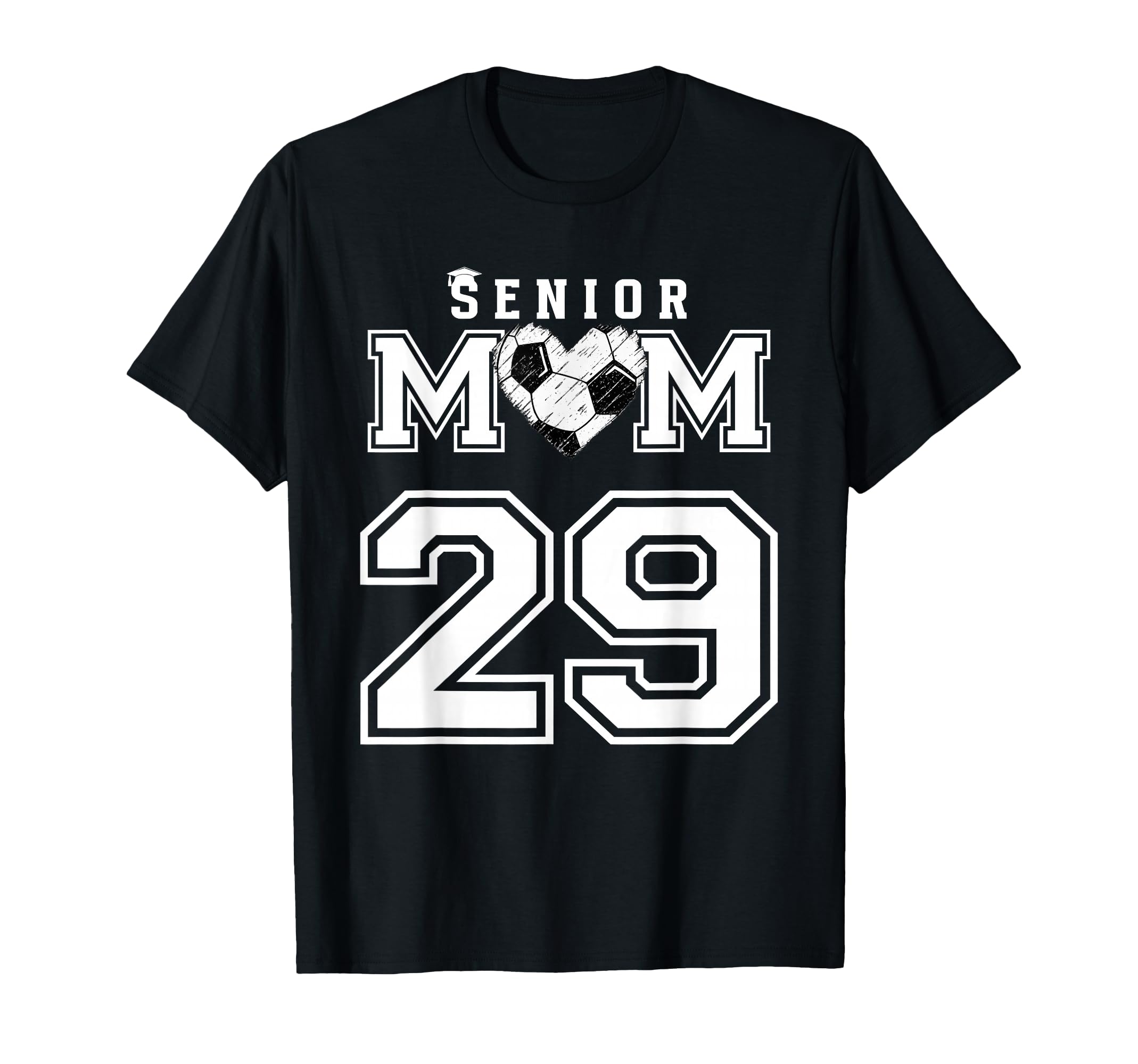 Proud Senior Soccer Mom Custom Jersey T-Shirt - Minimalist Print Men Women