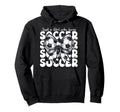 Just Who Loves Soccer Mom Coquette Bow Hoodie - Minimalist Print Unisex