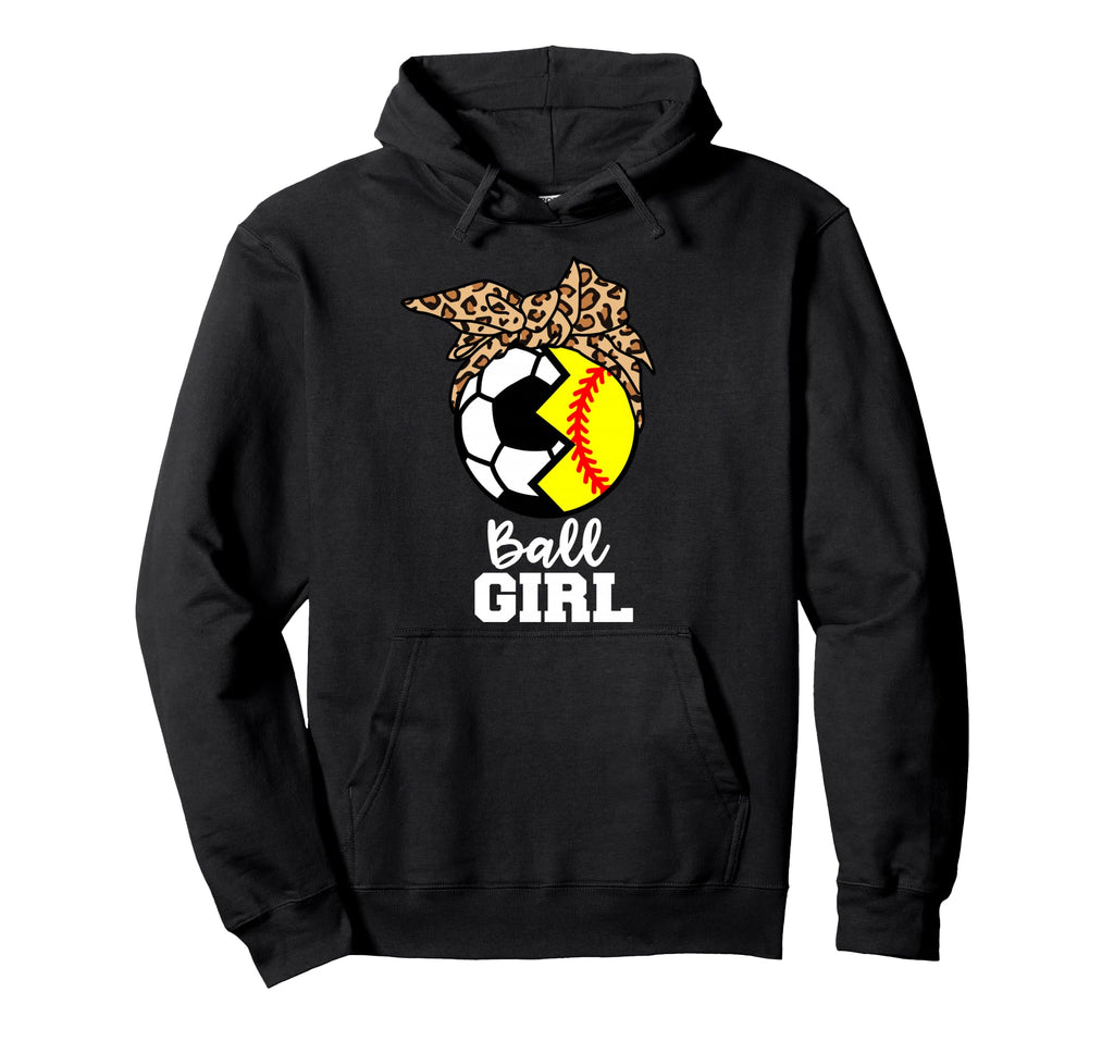 Ball Funny Soccer Softball Player Hoodie - Custom Art Print Unisex